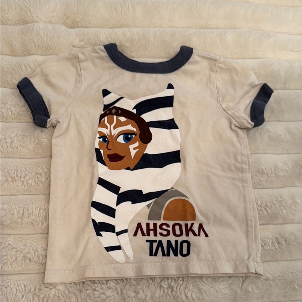 Hanna Andersson Short Sleeve Tee with Star Wars Ahsoka design